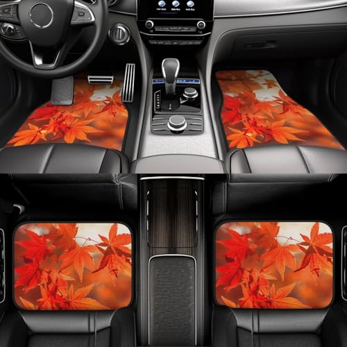 Tapis de sol voiture toutes saisons universels motif érable