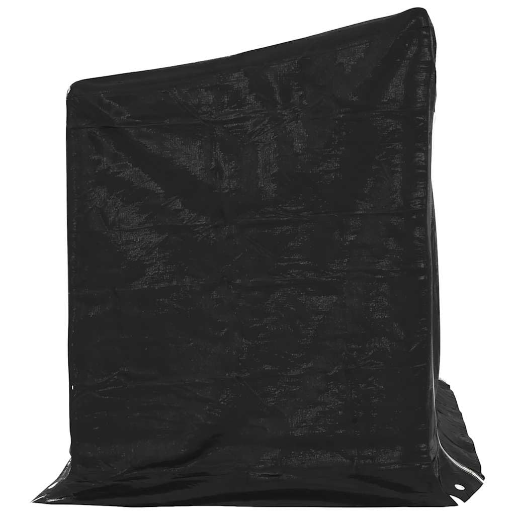vidaXL Leñero Cubierta Lluvia 151x80,5x110,5 cm Acero galvanizado, Almacenamiento de leña, Soporte para leña para Chimenea, Almacenamiento de leña para Interior