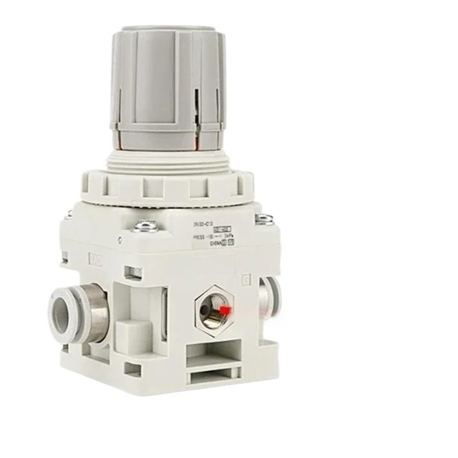 Regolatore di vuoto a pressione negativa IRV10/IRV20 Raccordi a gomito dritti con manometro Regolatore di pressione digitale(IRV10-C06B)