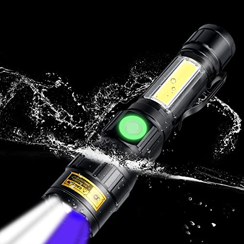 DBSOOSC UV 365nm Torches USB Rechargeable LED Flashlight 3 in 1 Blacklight, Ultraviolet Wood's Lamp, Amber/Fluorescer Detection, Detector for Pet Urine, Black Lights 365 nm, Magnetic Base - Image 6