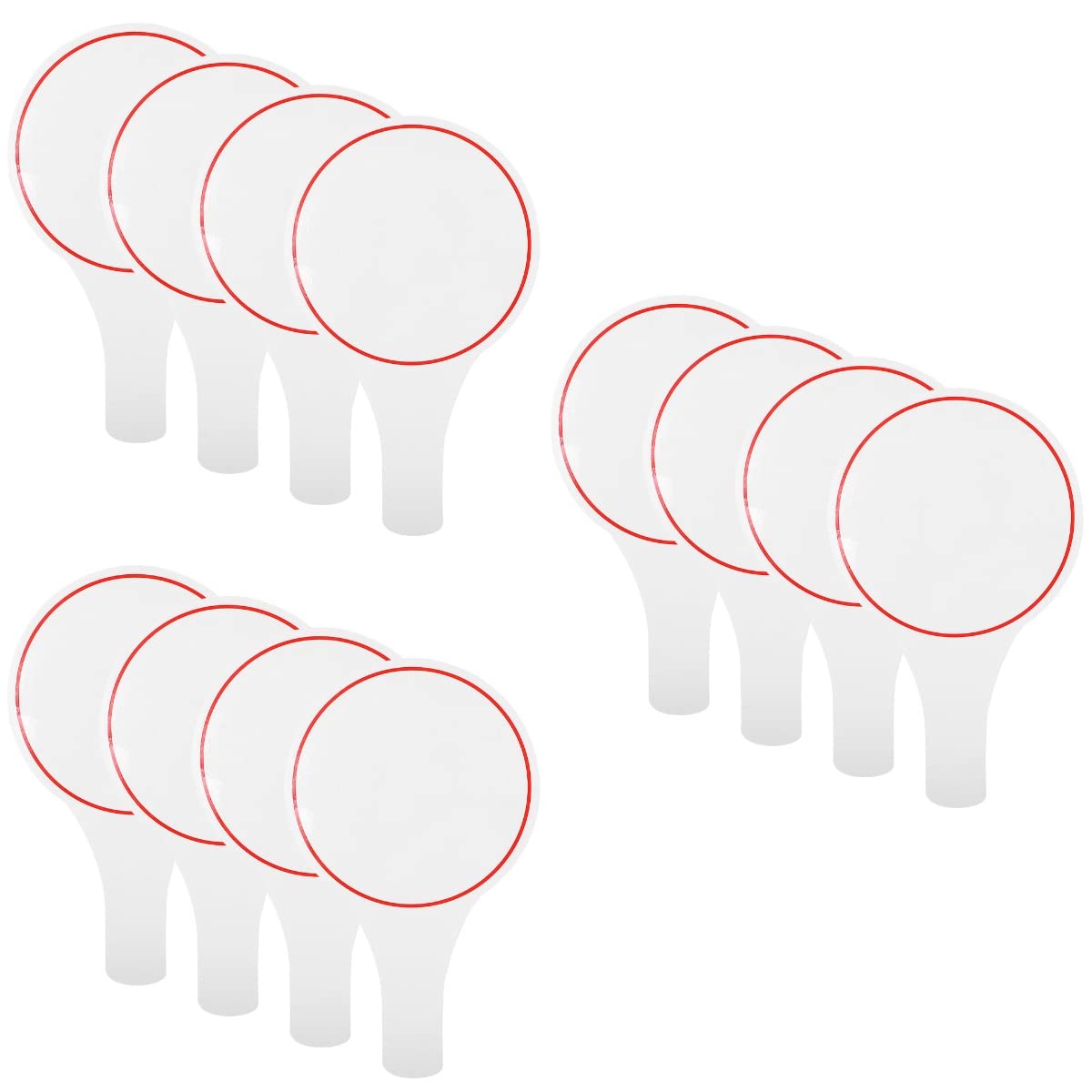 Operitacx 12pcs Dry Erase Answer Board Classroom Voting Paddles Games Scoreboard Erasable Whiteboard for Teachers Students — image 1