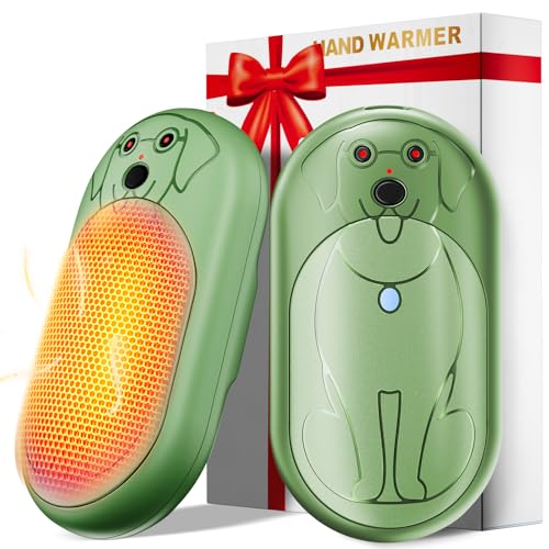 Miaton Elektrischer Handwärmer Taschenwärmer Wiederverwendbar 6000 Mah, Aufladbar Taschenofen Hand Warmers Outdoor Camping Heizung Geschenke für Männer Frauen Kinder