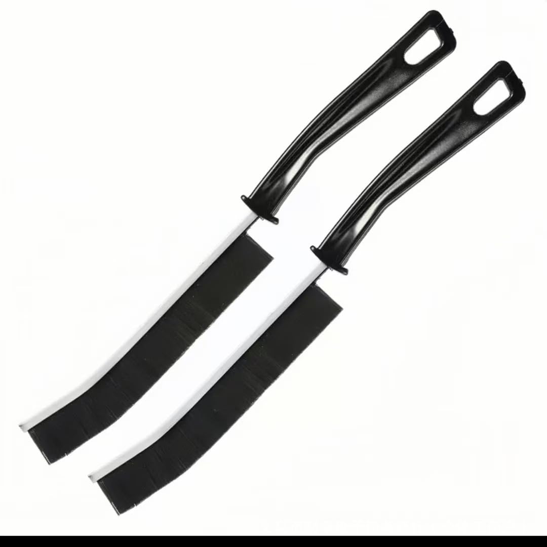 Cleaning Brush - 2 packHard Bristle Crevice Cleaning Brush, Multifunctional Gap Scrub Brush, Home Essentials, Bathroom Cleaner Tools for Household Use, Kitchen, Window, Faucets, Grout, Car