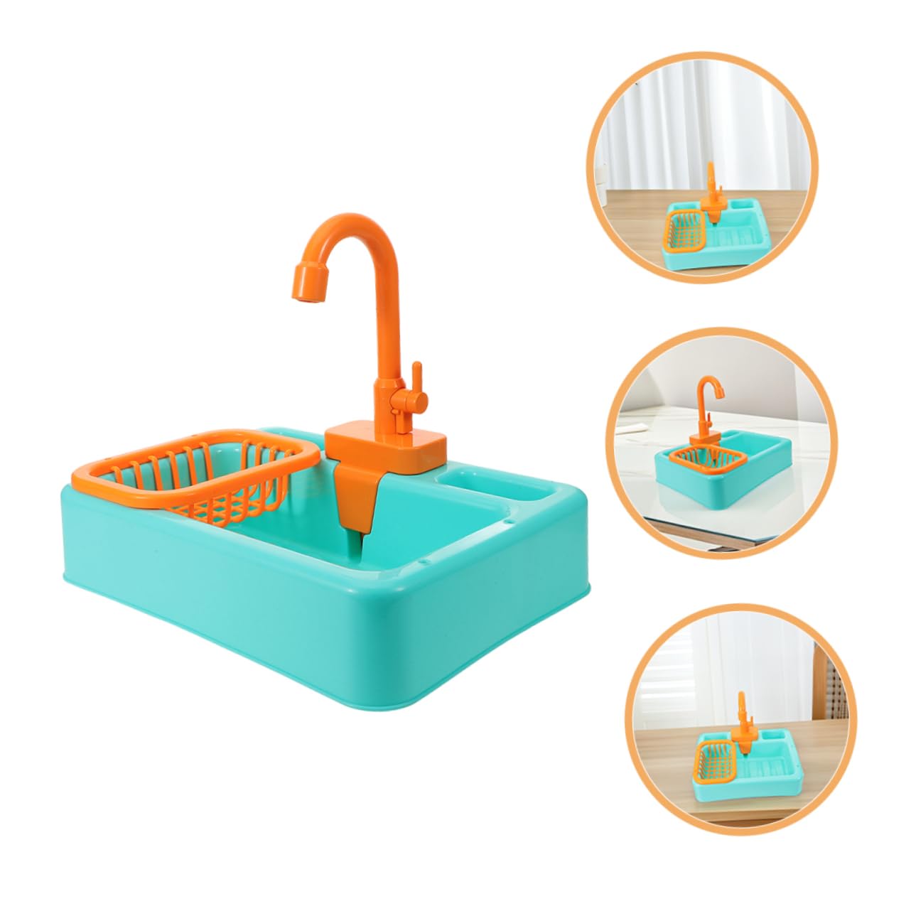 Toyvian 2piezas Bañera para Pájaros Contenedor para Periquitos y Aves Juguete De Cocina con Circulación Automática De Agua Accesorios Cuidado De