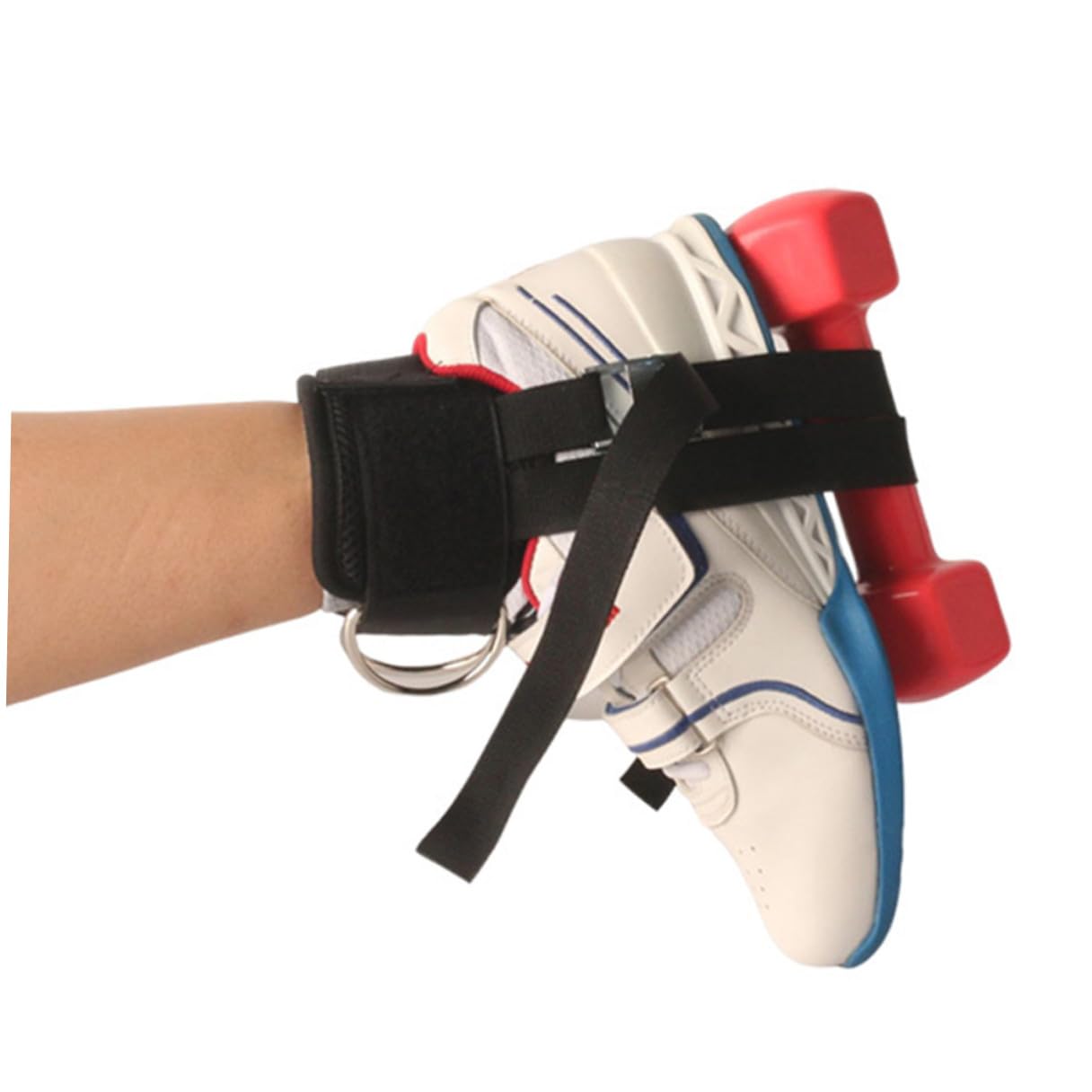 VICASKY Coppia di Fasce per Caviglia Palestra in Poliestere ed Eva, Fascia Regolabile per Allenamento Gambe e Esercizi Manubri, Accessorio Fitness Comodo e Resistente