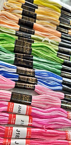 Ultimate Cross Stich Embroidery Thread Set: Premium Stranded Cotton Threads For Hand Embroidery & Craft. Create Masterpieces With Embroidery Floss Thread Skein Vibrant Colors(Double Shaded Multicolor,Pack Of 26),50 Gram