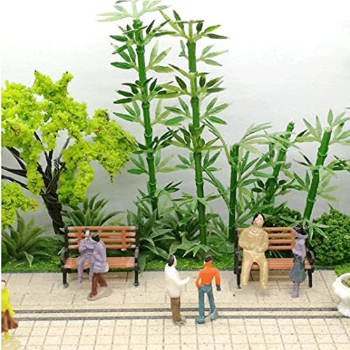 5PCS Mini Park Benches Model Train 1:100 Bench Chair Settee Miniature Park Bench Craft for Railway Layout, Outdoor Sports Games