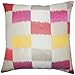 The Pillow Collection Ruchel Geometrico Cuscino Fiamma, Multi