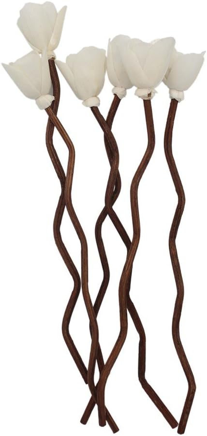 30Pcs Premium Brown Wavy Rattan Reeds add Through Grass Flowers Fragrance Diffuser Stick Replacement Refill Sticks