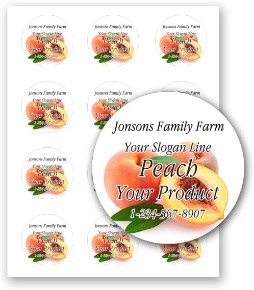 Amazon.com: Fruit Adhesive 2 inch Round Paper Labels for Mason Jar ...