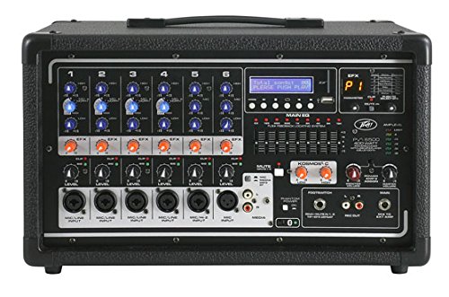 PEAVEY PV-6500 POWERED MIXER 400W with 24-Bit Digital FX