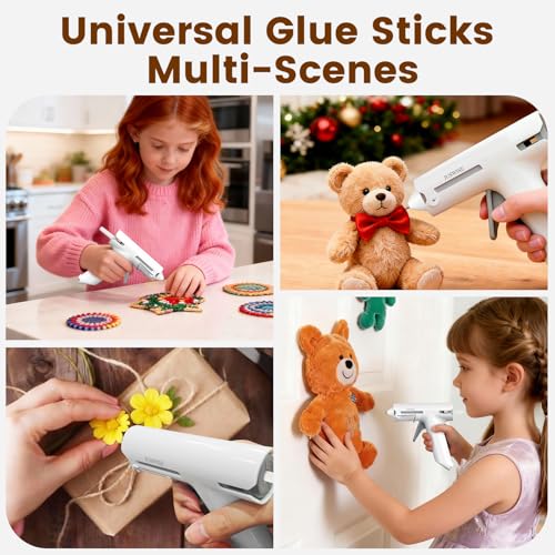 JUSWISE Cordless Hot Glue Gun and 20 Sticks Set, 60s Fast Preheating, Mini by JUSWISE - Used condition - Image 7