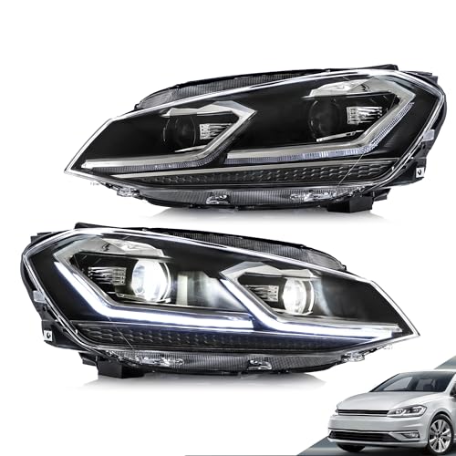 Phare pour Golf 7.5 halogène Variant et Hatchback pour trajets nocturnes