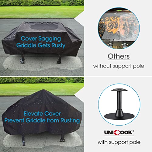 Unicook Outdoor Grill Griddle Cover Support Pole 8 Inch, Patio Table Cover Support Pole, Durable Rustproof Dome Prop Rack, Prevent Rain Or Snow From Collecting On Grill And Patio Furniture Cover #TOP1