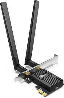TP-Link Archer TX55E WiFi 6 AX3000 PCIe Card - Bluetooth 5.2, Ultra-Low Latency, Dual Band MU-MIMO for Gaming PCs, Windows 10/11