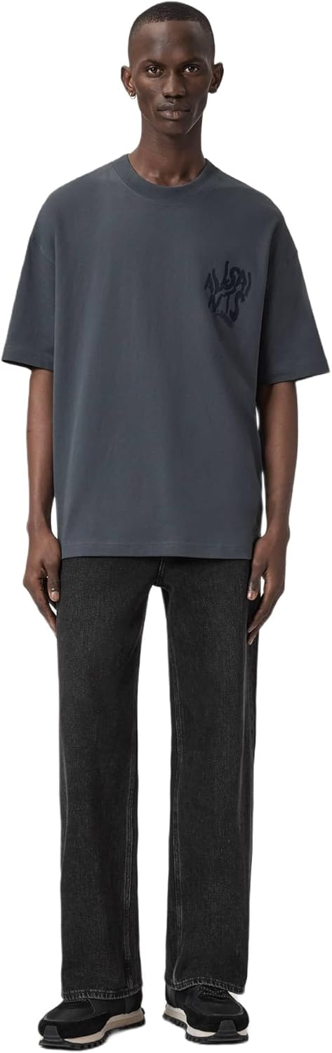 Allsaints Mens Orlando Ss Crew - Image 2