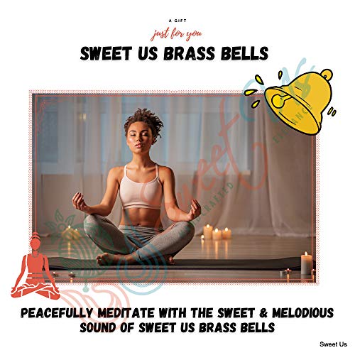 6 Pcs Jingle Bells Musical Rhythm Polar Sleigh Bells, Meditation, Craft Work, Party Favors, Cow Bells, Goat Bells, Wedding Bells, Christmas Décor (Polished Brass, 1.75-Inch High) #TOP7