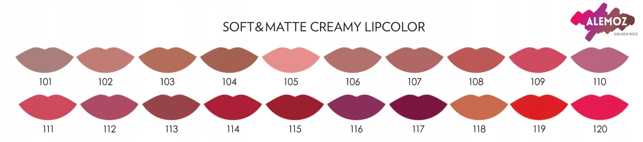 Golden Rose Soft & Matte Creamy Lipcolor No: 110 - Kurutmayan Yumuşak Mat Likit Ruj