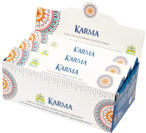 Image of Himalaya Premium Incense Sticks for Everyday Use | Aroma Fragrance Sticks|Pooja Room Items for Home & Prayers | Freshness Positive Energy (Karma) (Pack of 12, Each of 15 GM)