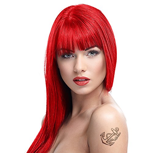 Tinte capilar semi-permanente de Crazy Color 100ml (Fire Red - rojo fuego)