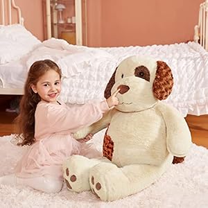 IKASA Giant Dog Labrador Stuffed Animal Plush Toys,Puppy Soft Toy Large Cute Huge Jumbo Big Size Plushie,Gifts for Kids (30 inches, Light Brown) IKASA Giant Dog Labrador Stuffed Animal Plush Toys,Puppy Soft Toy Large Cute Huge Jumbo Big Size Plushie,Gifts for Kids (30 inches, Light Brown)