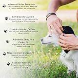 Hunde-Ohrenschützer zur Geräuschunterdrückung & Gehörschutz, bequeme Passform für Feuerwerk, Gewitter & laute Geräusche, waschbar & verstellbar für alle Rassen, Schwarz, Schwarz , L