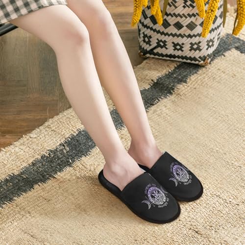 Wiccan Pagan Witch Slippers Woman'S Slipper Unisex Soft Indoor Shoes3