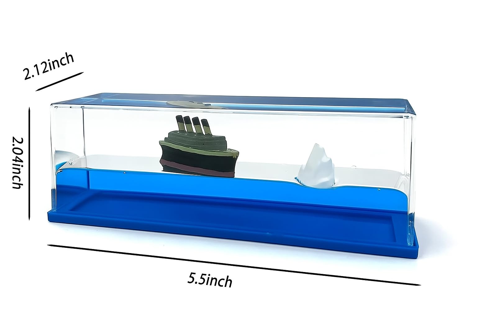 Lumevo Acrylic Titanic Liquid Wave Cruise Ship – Car Dashboard & Interior Decoration, Nautical Showpiece for Home, Office & Gifting 2