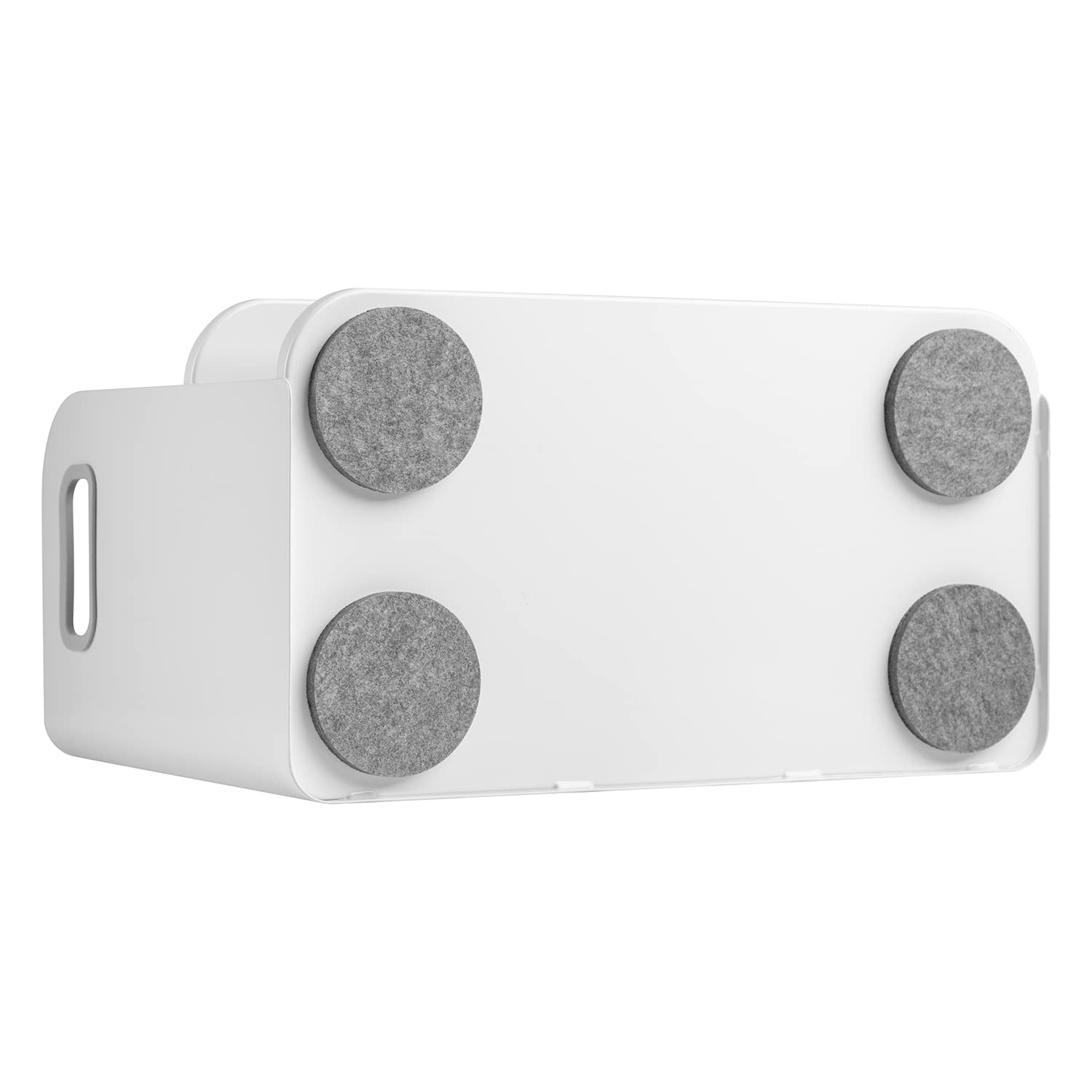 Organizer da scrivania con cassetto e caricatore wireless Qi + organizer da tavolo salvaspazio per accessori | Ideale per ufficio e casa