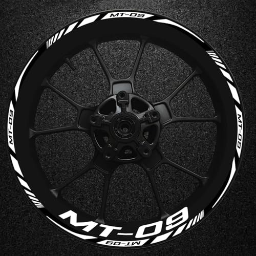 Autocollants roue moto 17 pouces étanches pour rouler la nuit