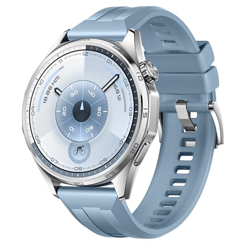 Image of XMUXI 22mm Watch Strap Compatible with Huawei Watch GT6 Pro GT 6 /5 /4 /3 46mm Straps Quick Release for bip 6 /Venu3 /Venu4 45mm /Vivoactive 4,Galaxy Watch 3 45mm Silicone Bands (NO WATCH)