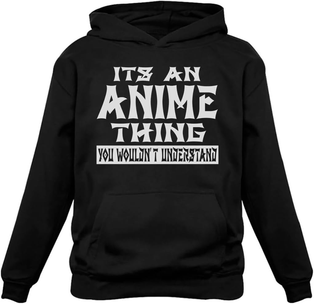 Tstars Japanese Anime Hoodie for Men Funny Manga Hoodies Teen Boys Pullover Otaku Fans Gift Apparel