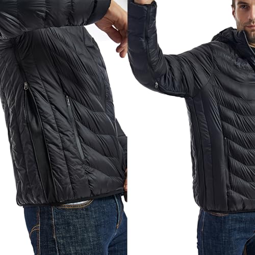 Image of Heated Down Jacket for Men and Women with Power Bank,16000mAh Battery 23 Graphene Heating Element