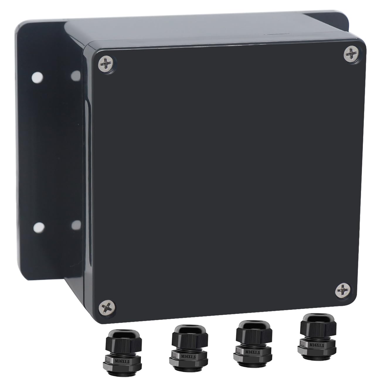 2Packs Junction Box IP65 Waterproof ABS Plastic Electrical Project Case Power Junction Boxes, Project Box with Fixed Ear Black 3.94x2.68x1.97 inch(100x 68 x50 mm) — Amazon image 18