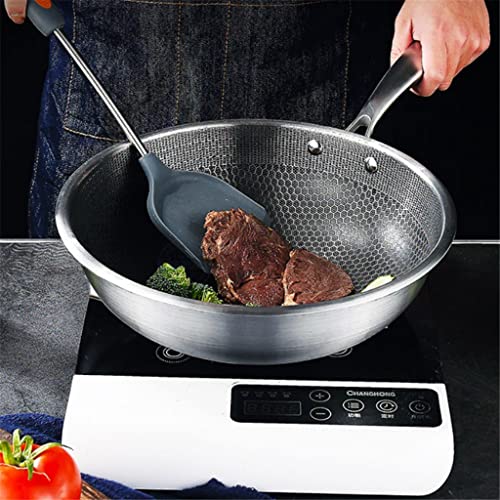 Wok de acero inoxidable con diseño honeycomb 34 cm miniatura 2