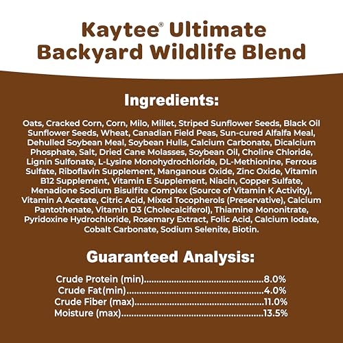 Kaytee Ultimate Backyard Wildlife Food for Wild Squirrels, Rabbits, Chipmunks, and More, 8 Pounds - image 7