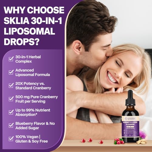 SKLIA 30-in-1 Kidney & Liver Cleanse Detox Drops