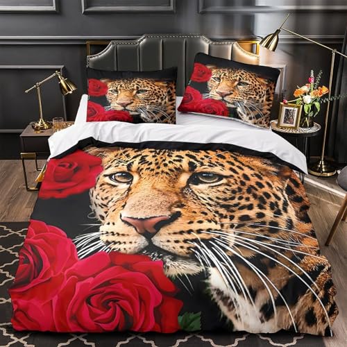 Housse de Couette Lémurien Microfibre Parure de Lit 220x240 Fermeture Éclair - 2