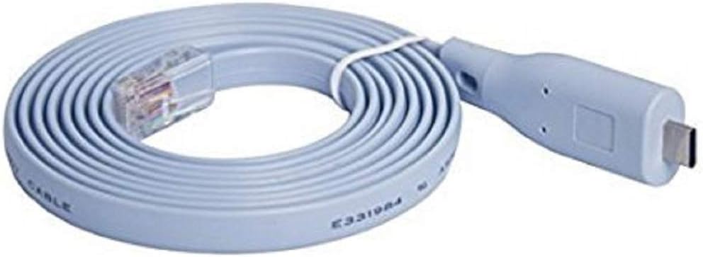 Wfortune Usb C Console Cable,Console Cable to Usb C,Usb Type C To Rj45 Console Cable For MacBook Laptops (FTDI RS232 Chip, 6Ft/1.8M)