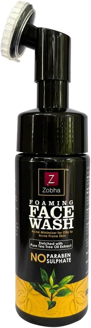 ZobhaTea Tree Foaming Face Wash For Acne Prone & Oily Skin, Women and Men - 150ml