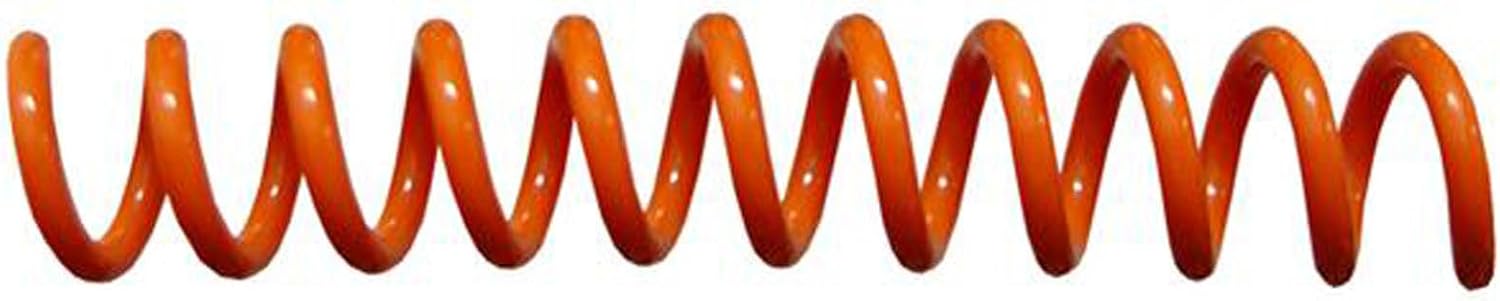 Spiral Binding Coils 6mm x 305mm (1/4 x 12-inch) 4:1 [pk of 100] Color: Orange (PMS 166 C)
