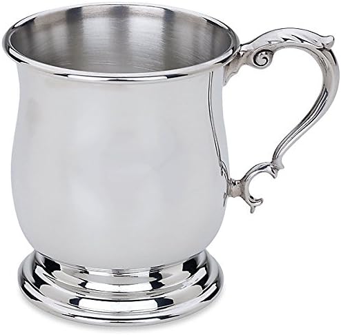 TANKARD BABY CUP W/ ROLLED EDGE, Engravable, 2 3/8"Hx2 3/4"D, 6 Oz. Cap.