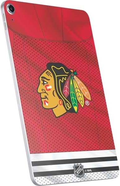 Skinit Decal Tablet Skin Compatible with iPad 11th Gen (2025) - Officially Licensed NHL Blackhawks Red Stripes Design