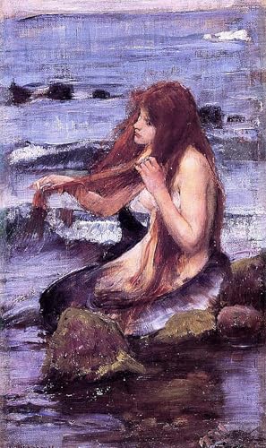 Toile murale Fille italienne de Waterhouse pour la décoration de votre salon moderne 60x90
