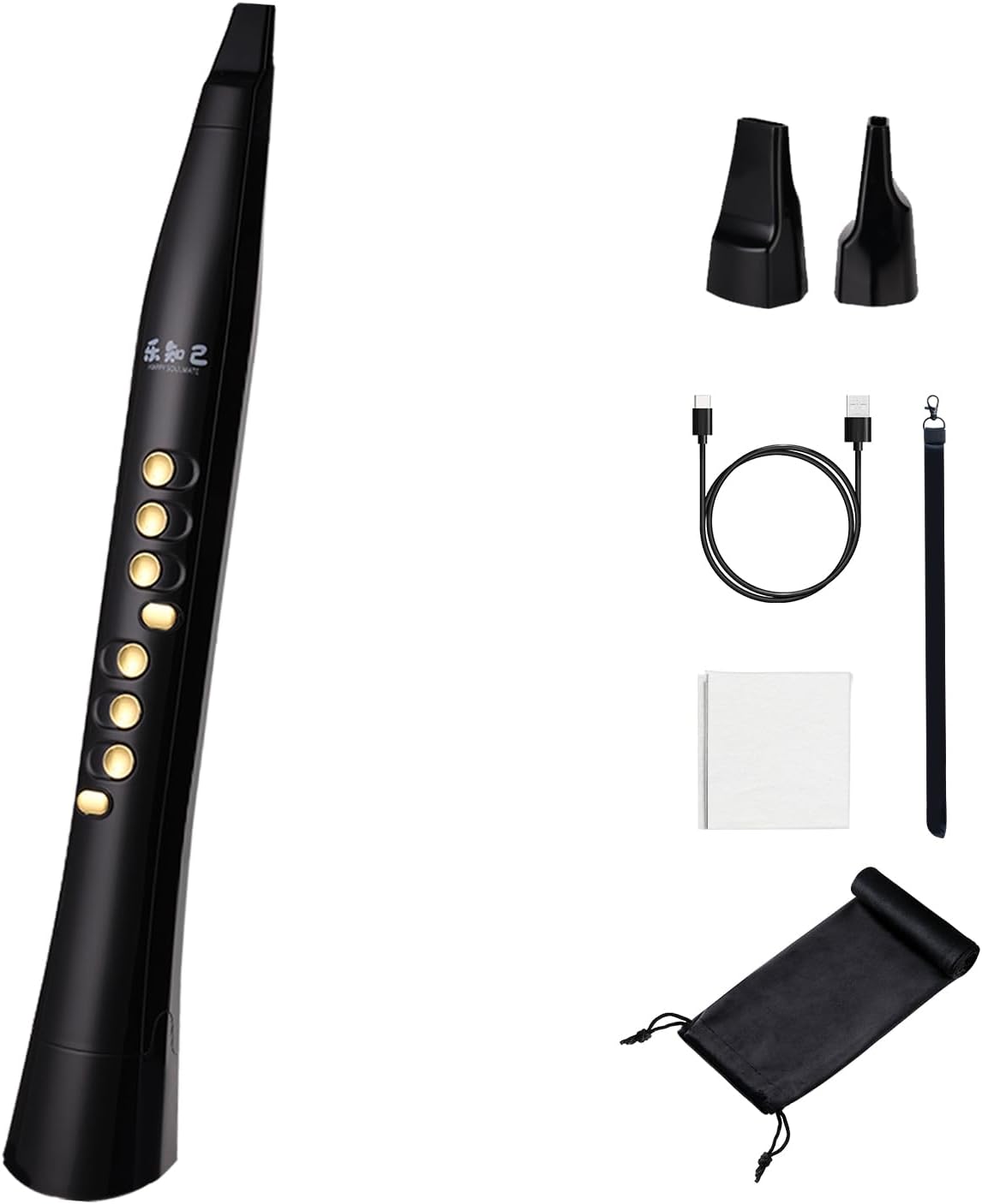 Y8 Digital Wind Instrument, Electronic Wind Instrument/EWI with Bluetooth,2 Nozzles,2 Fingerings,94 Tones,12 Keys,20W Speaker plug in Headphone, Audio for Kids Adults Students Beginners