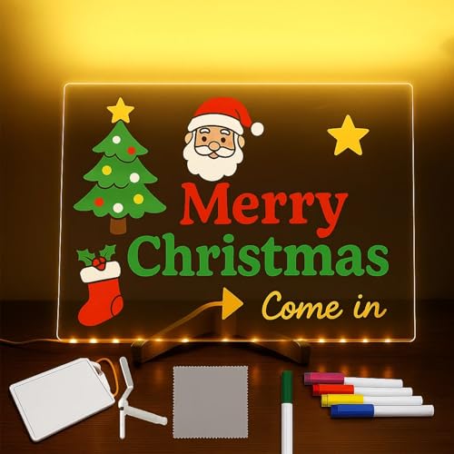 Lumilite LED Drawing Board w/ Markers – 11.8×7.8 in