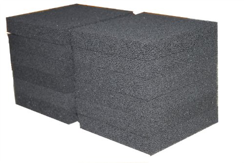Compatible Carbone Filtres en Mousse Convient pour Bloc Aquarium s'adapte Juwel Jumbo/BioFlow 8.0 Filtre (Pack de 12)