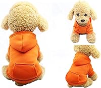 Vista 5 de Sudadera con capucha para perros pequeños, con bolsillos, de algodón cálido, para perros pequeños, chihuahua, abrigo, ropa para cachorro, gato
