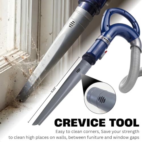 Image of For Shark Crevice Tool Attachment with Adapter Kit, Compatible with Shark Navigator NV350 NV351 NV360, Rotator NV500, Rocket HV300 HV301 - Vacuum Attachments & Accessories for Tight Spaces