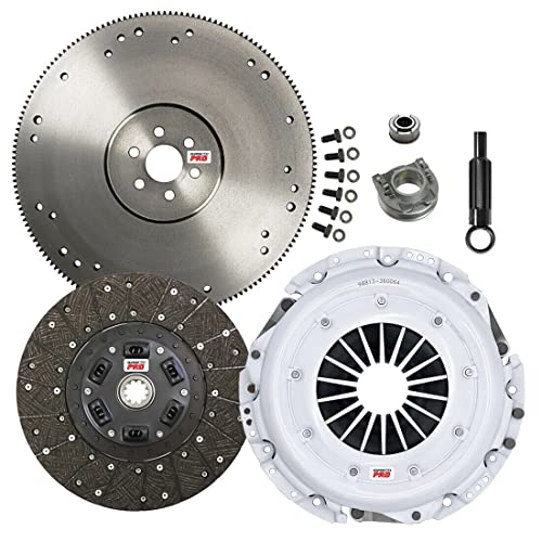 ClutchMaxPRO Performance Stage 2 Clutch Kit with Flywheel Compatible with 1968-1973 Ford Mustang 5.0L 302cu 1969-1973 Mustang Boss 302 351 Mach 1 Shelby GT350 5.8L 351cu with 164 RG (CP07127HDFW-ST2)